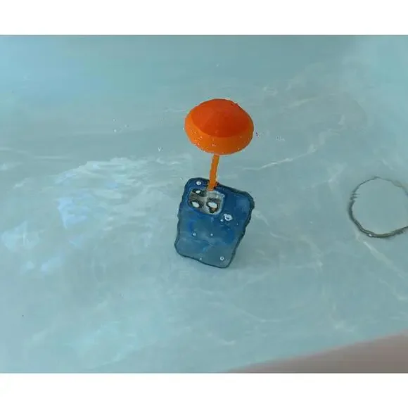 Bright Orange Floating Strap Buoy 3D Printed | Keys Phones Boat Beach Accessory - Picture 9 of 9